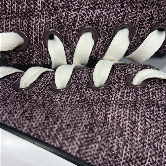 Converse Dark Purple Low Tops with White Laces - Picture 7 of 11